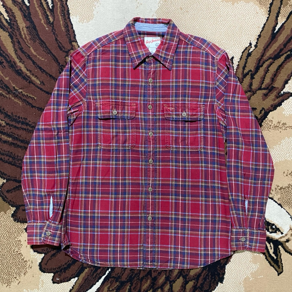 CM GA.GAP JEANS KEMEJA KATUN TEBAL KERAH LENGAN PANJANG / SHIRT LONG SLEEVE | PRIA / WANITA / CASUAL