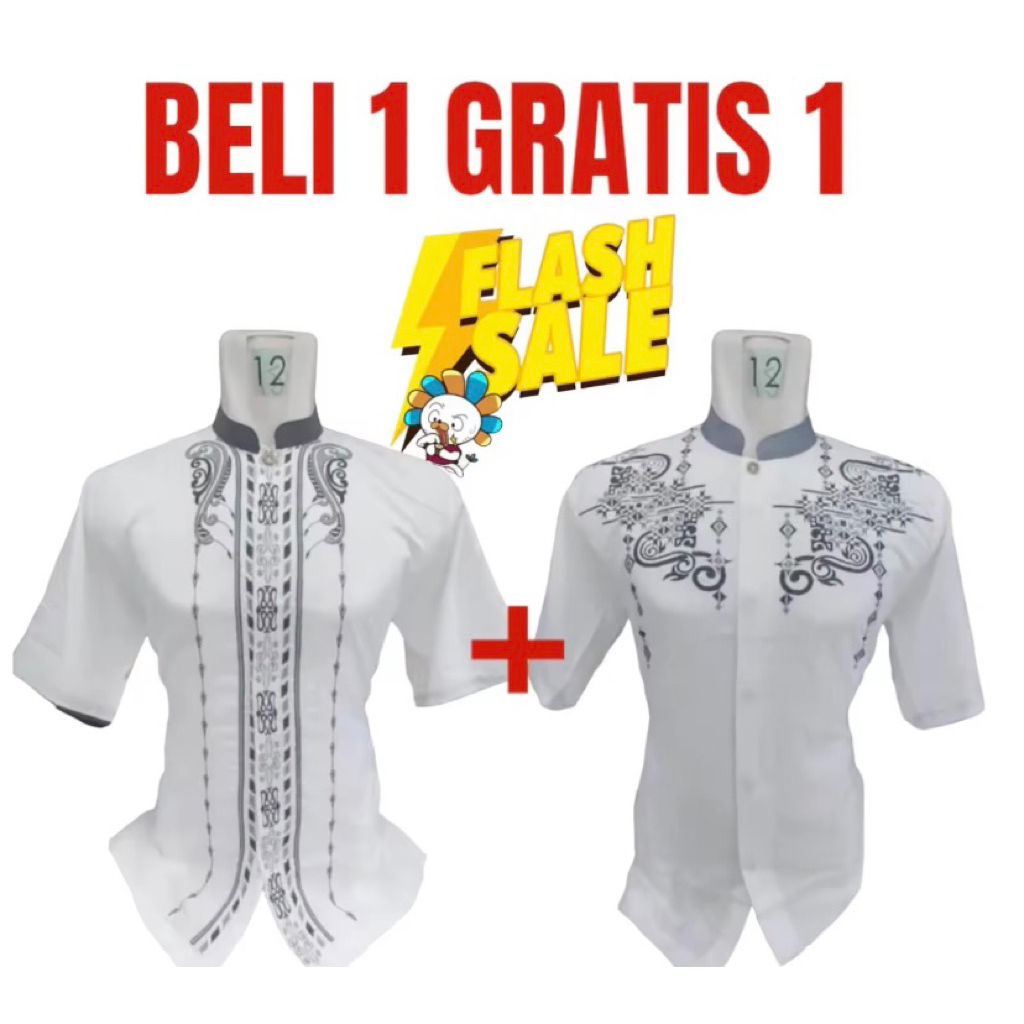 SUPER PROMO || PROMO BELI 1 GRATIS 1 BAJU KOKO LENGAN PENDEK || BAJU KOKO || BAJU KOKO LENGAN PENDEK