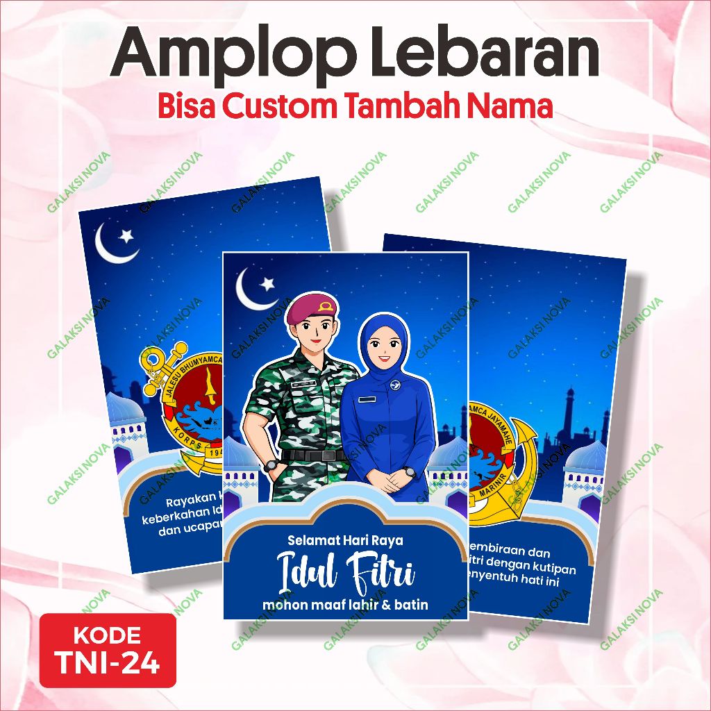 TNI.24 - Amplop Idul Fitri MARINIR TNI AL JALASENASTRI TNI AL | Amplop Lebaran Custom | Amplop Custo