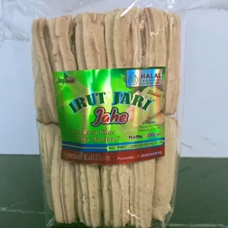 irut jari rasa jahe 255gr,(Gluten free)