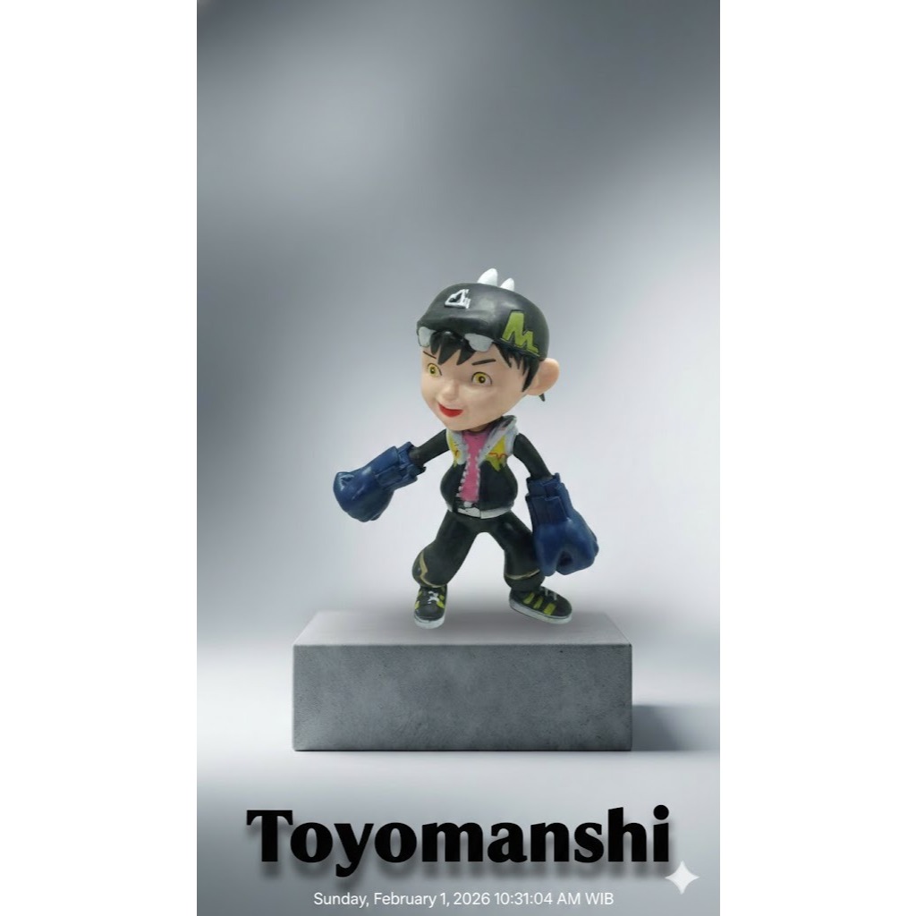 Mainan Action Figure Boboiboy Gempa PVC 12cm