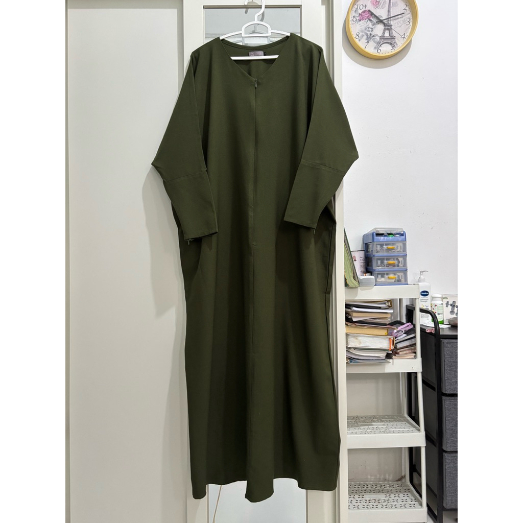 Zaysaku Mawda Abaya Army Size 1 Preloved