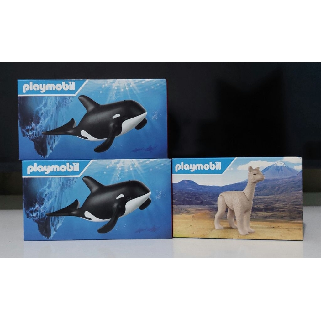 Happy meal playmobil Animals orca alpaca