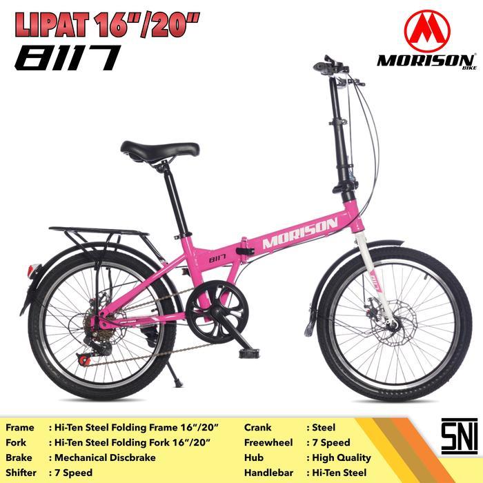 TERBARU sepeda lipat 16 inch morison 8117 sepeda anak lipat 16 inch