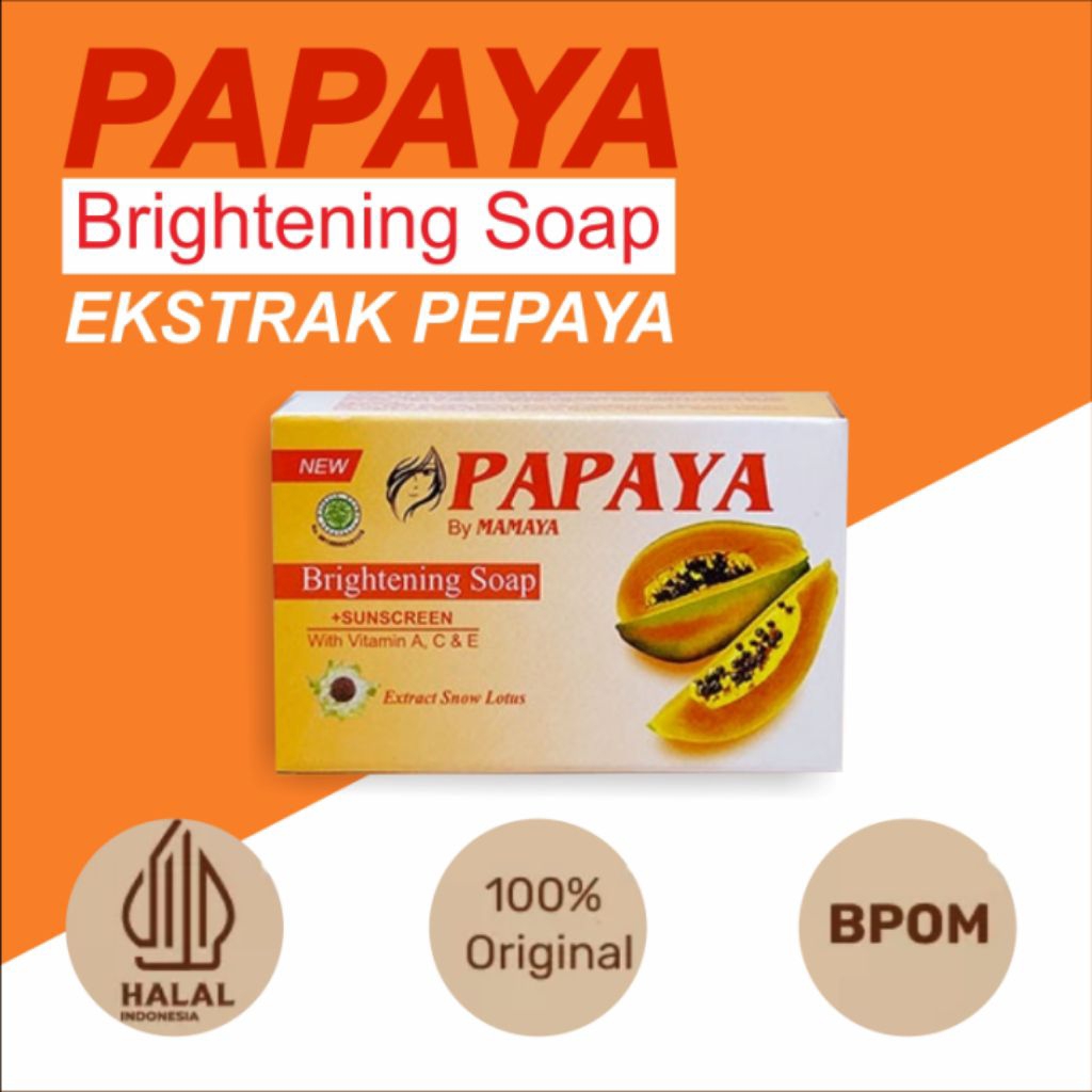 Sabun Pepaya Asli Dengan Extract Sari Pepaya