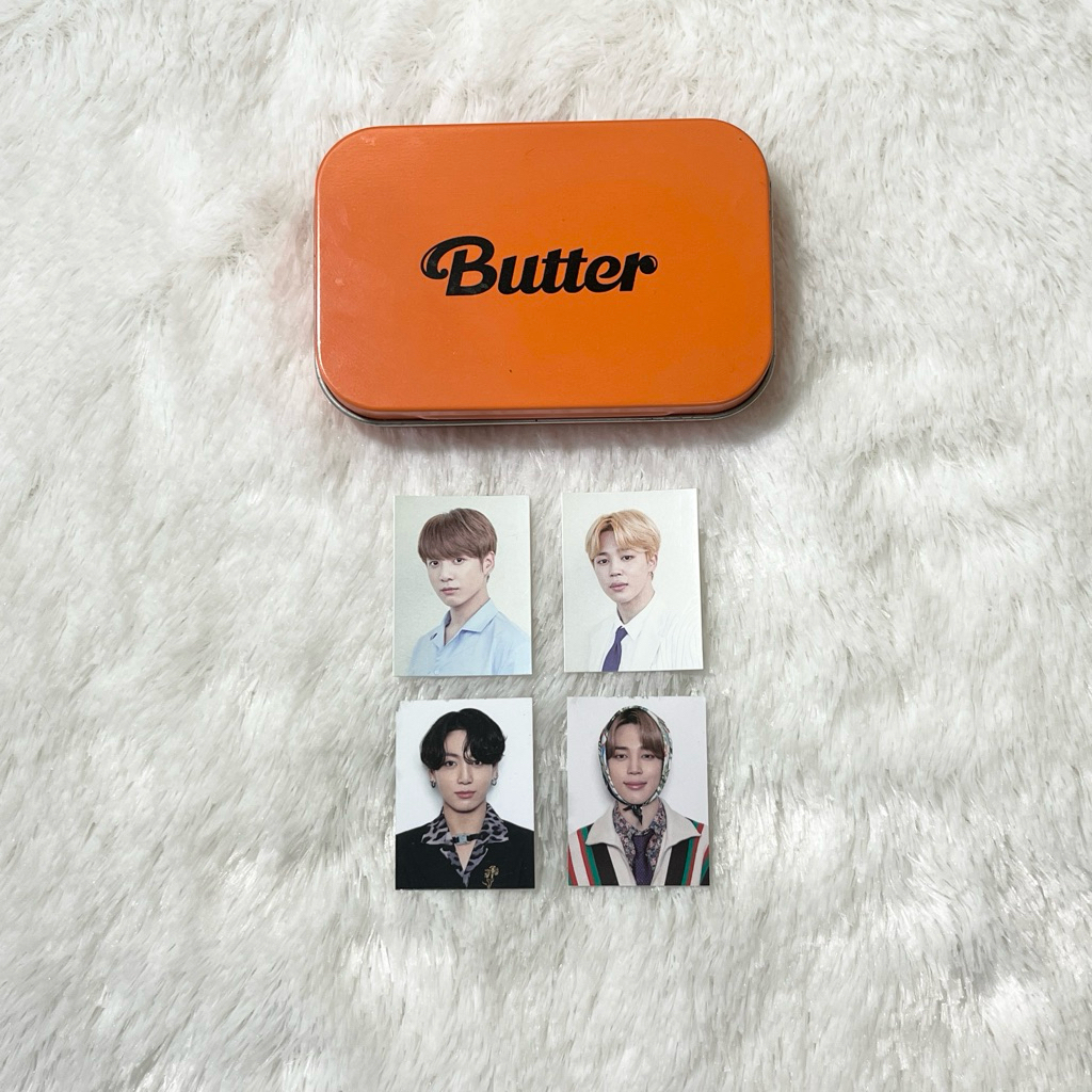 [OFFICIAL] BTS JIMIN JUNGKOOK ID CARD SEASON GREETING 2018 2021 BUTTER TINCASE