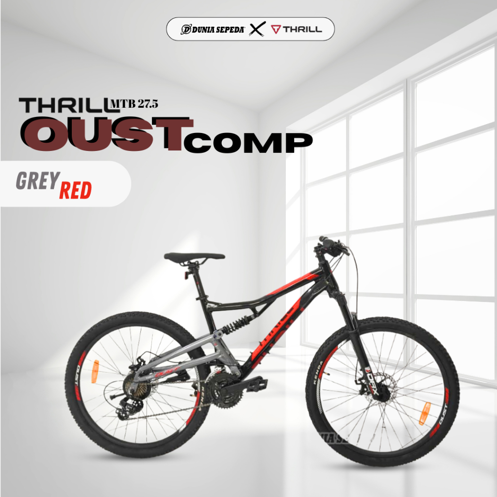 SEPEDA MTB 27.5 THRILL OUST COMP 2025 - SEPEDA GUNUNG  27,5 THRILL OUST COMP FULLSUSPENSION