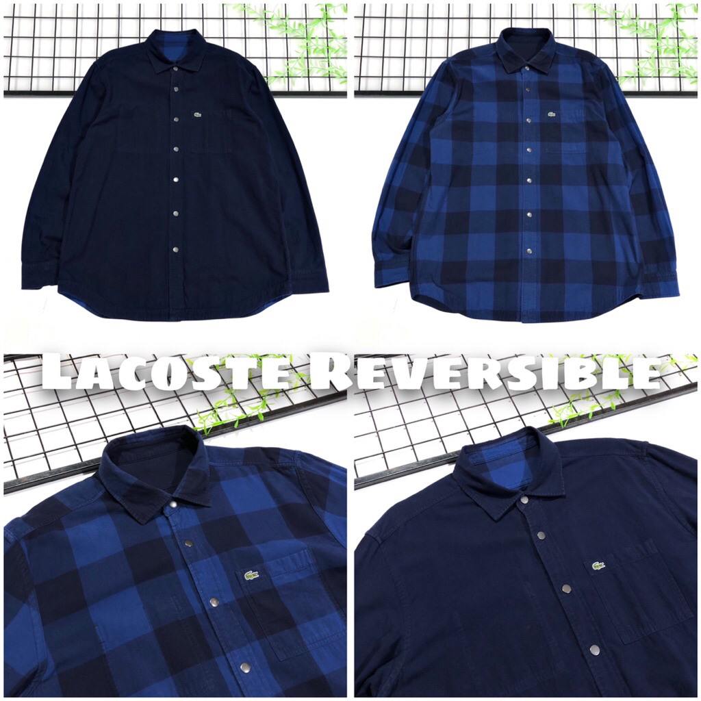 Kemeja Lacoste Reversible 2 in 1