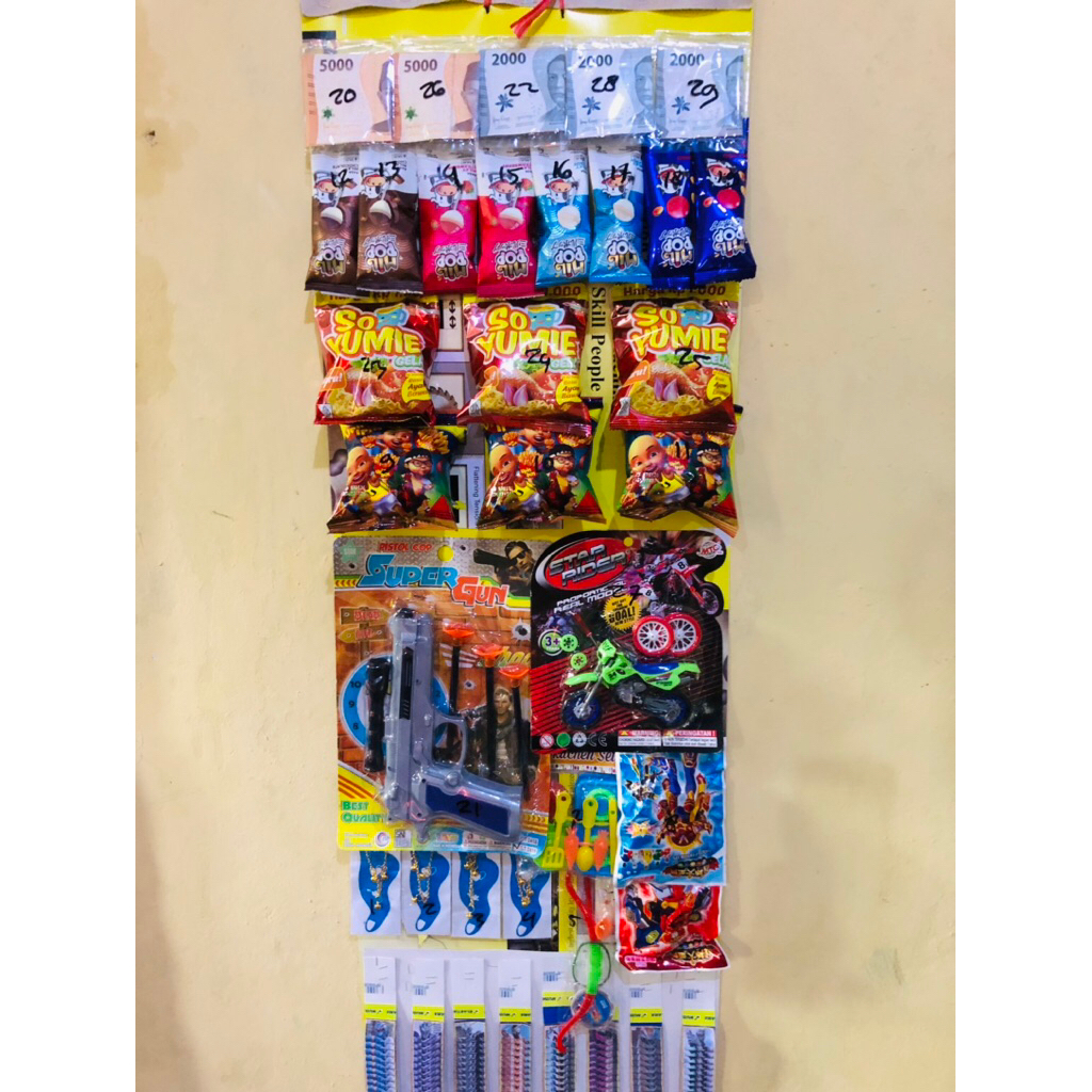 Lotre Cabutan pasangan berhadiah mainan isi kupon 200 pcs SEMUA DAPAT MTR