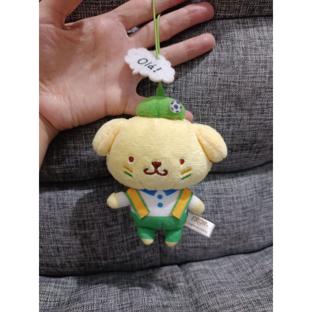 Boneka bag charm pompompurin sanrio eikoh