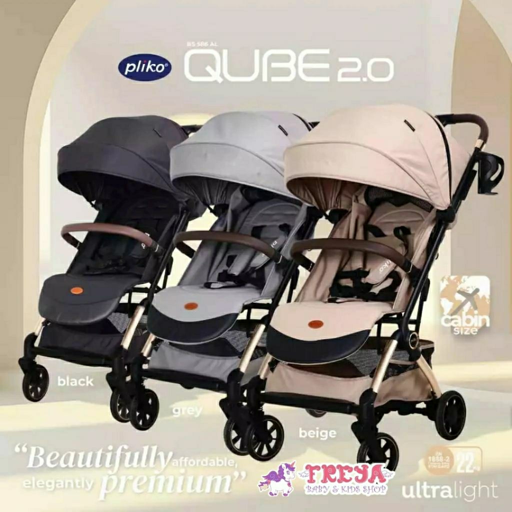 PLIKO BS 586 QUBE 2.0 - Stroller Cabin Size - Baby Stroller