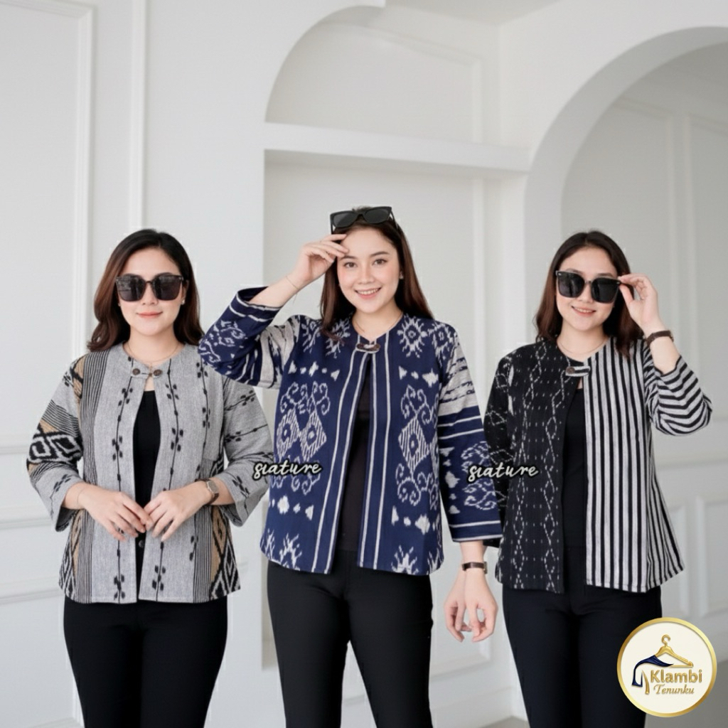 Ready Outer Wanita Tenun/Outer Tenun/Casual Outer/Outer Tenun Terbaru