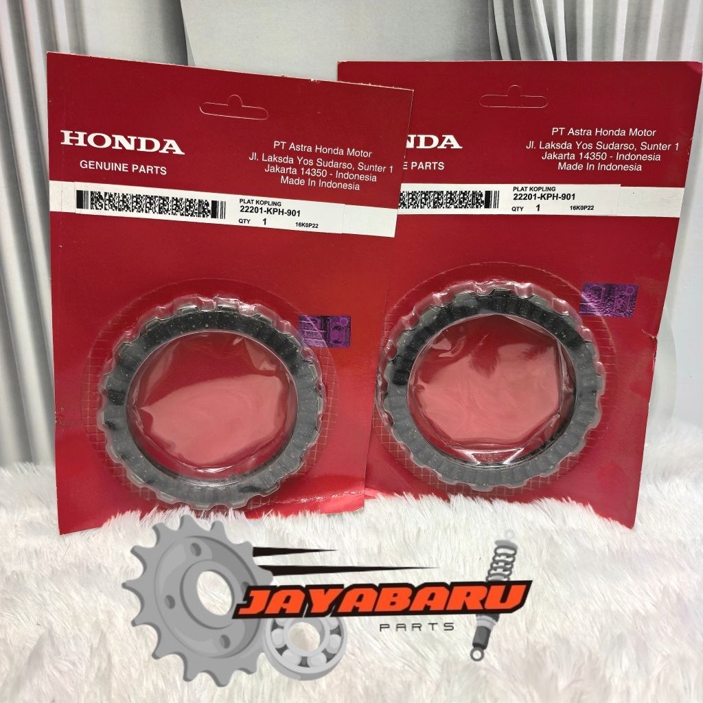Plat Kampas Kopling Kain Klos Motor Honda Kharisma Supra X 125 22201 KPH 901 22201-KPH-901 OEM