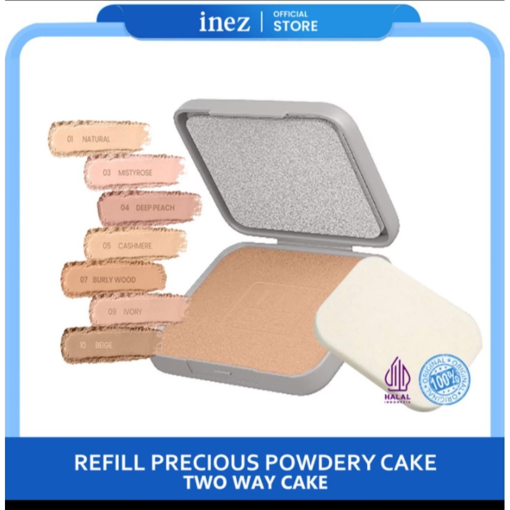 Inez Refill Bedak Padat PPC 01 Natural