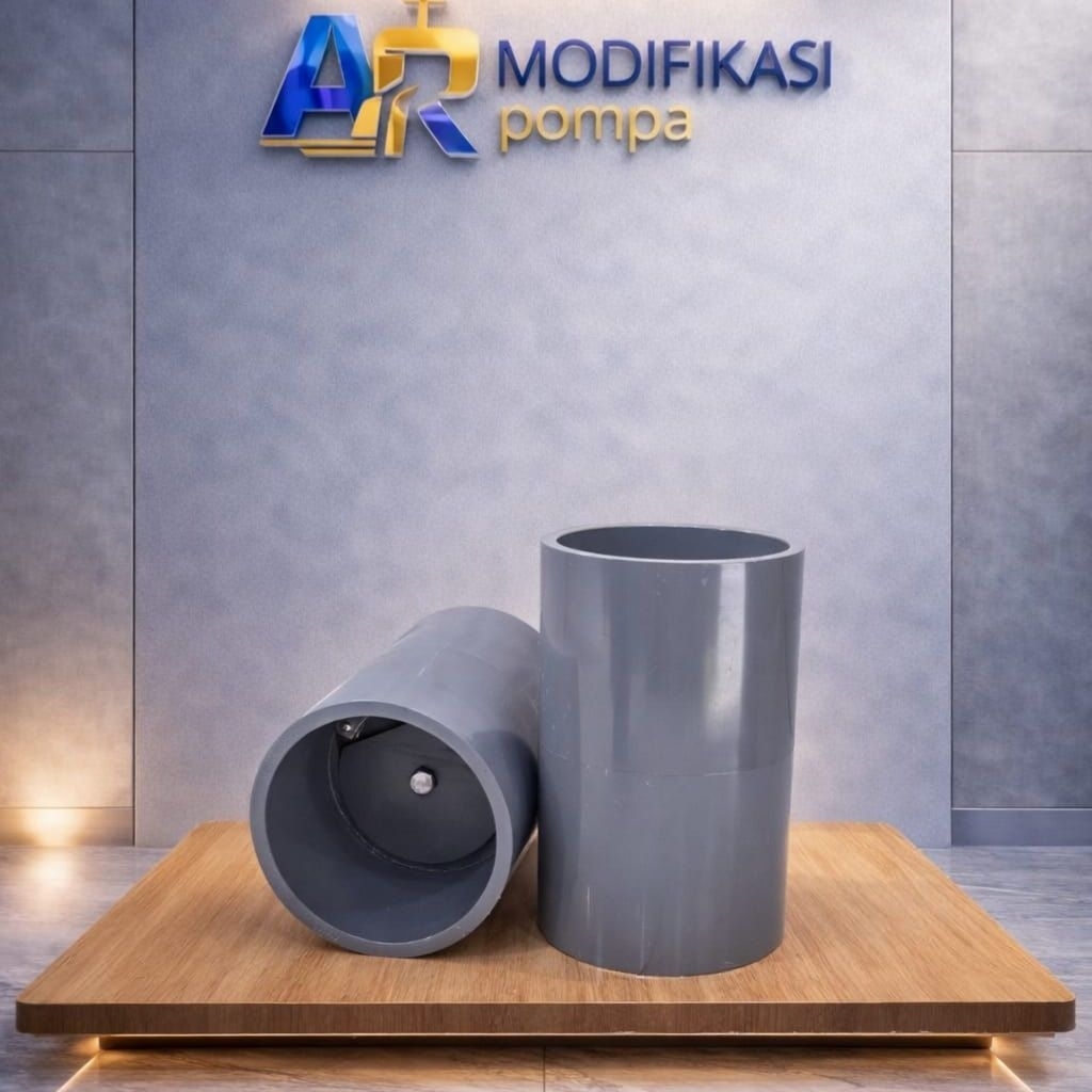 Tusen Klep 4 inch PVC Modifikasi Anti Banjir | Klep Got Atas & Tengah untuk Pompa Air | Tusen Klep T