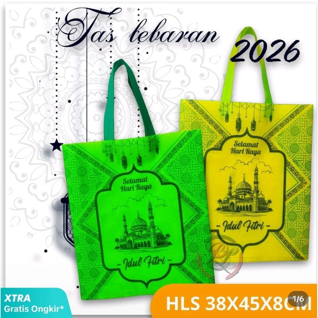 isi (12pcs)Tas lebaran idul Fitri/tas hampers tas sembako/tas hadiah lebaran idul fitri