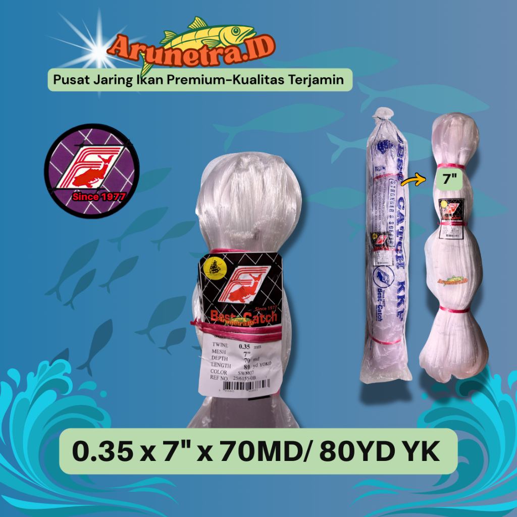 Jaring Senar 0.35 mm x 7”  YOKO-Berdiri
