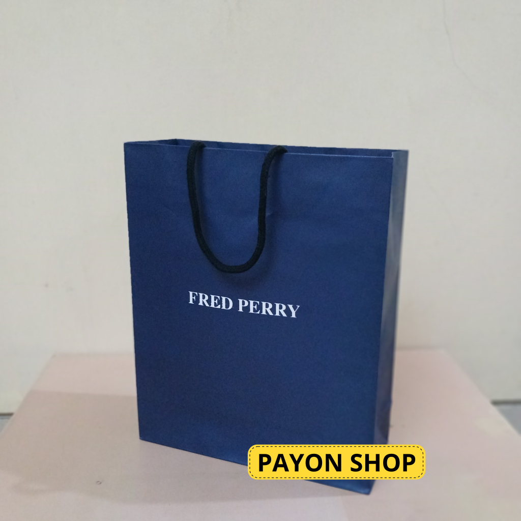 Paper bag fred perry tas kado hadiah hampers