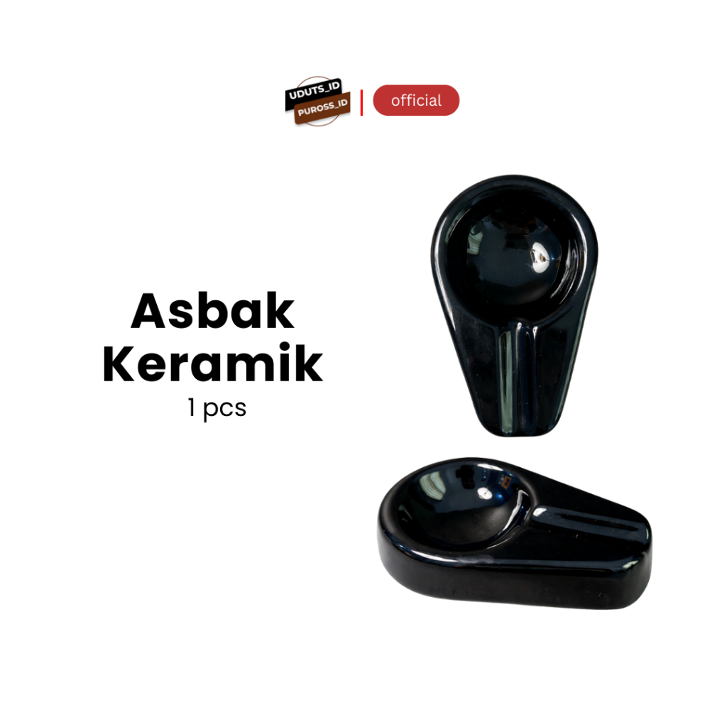 Asbak Keramik Bulat Mewah Premium