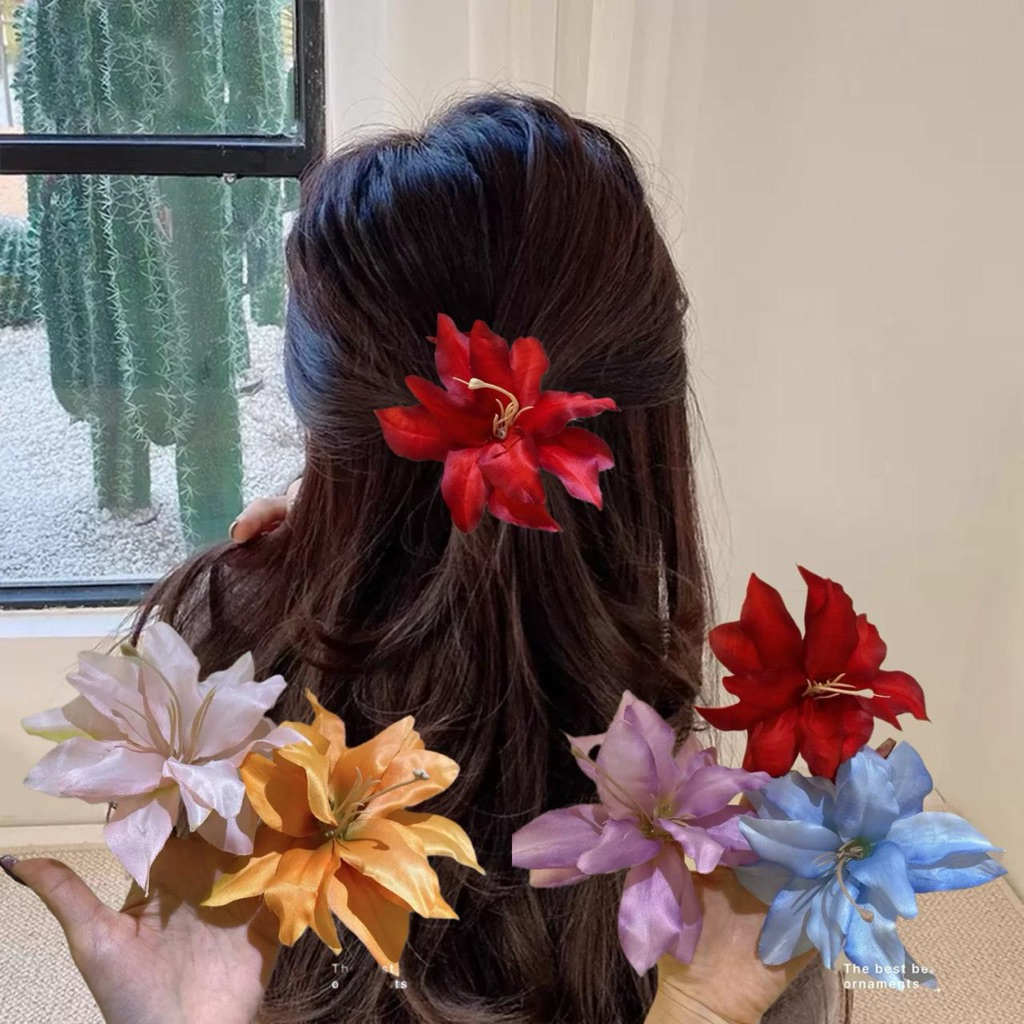 Hair Clip Hiasan Rambut Sanggul Modern Jepit Rambut Pesta Terbaru Sanggul Bunga Bali