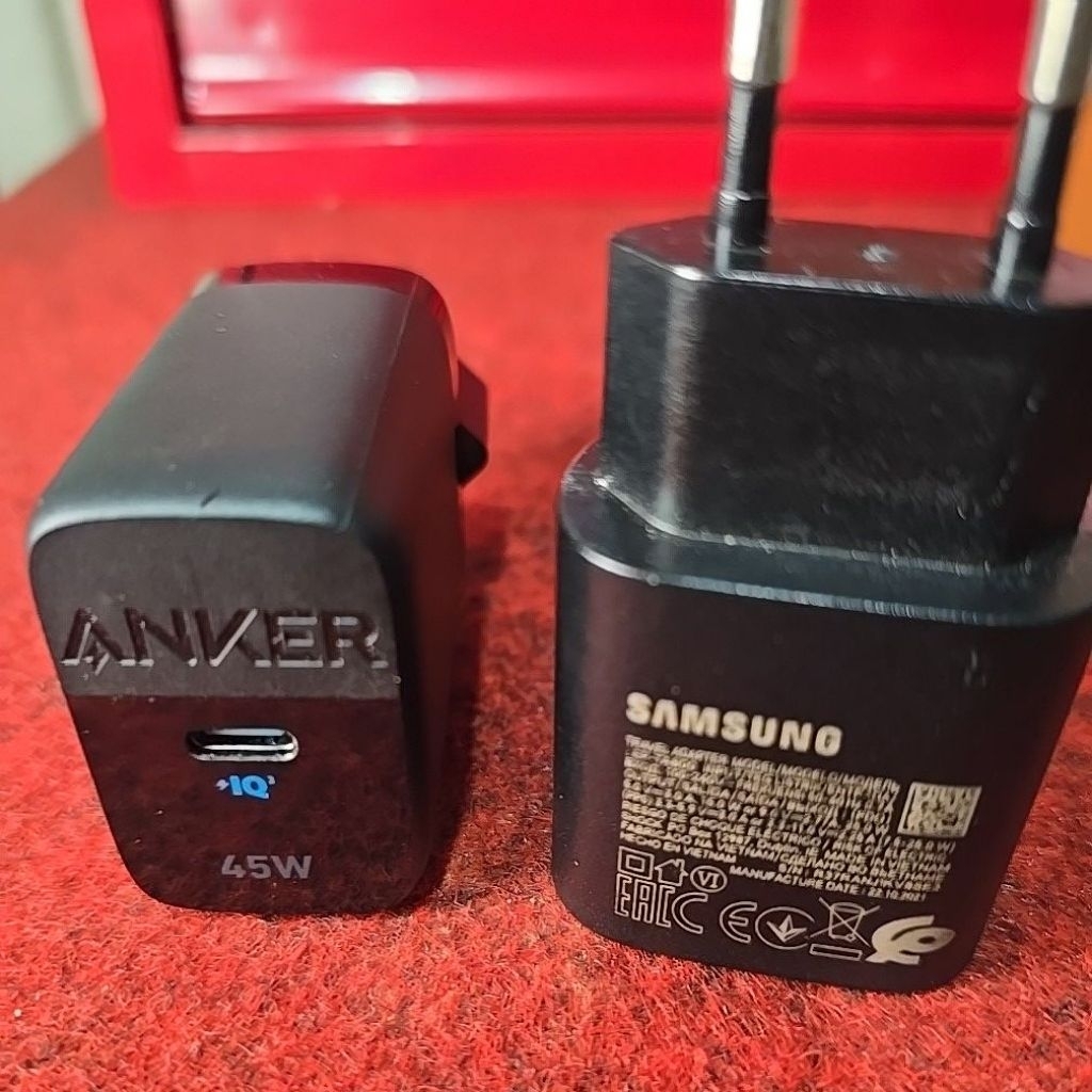 Charger ANKER 45W dan Charger SAMSUNG 25W ORIGINAL