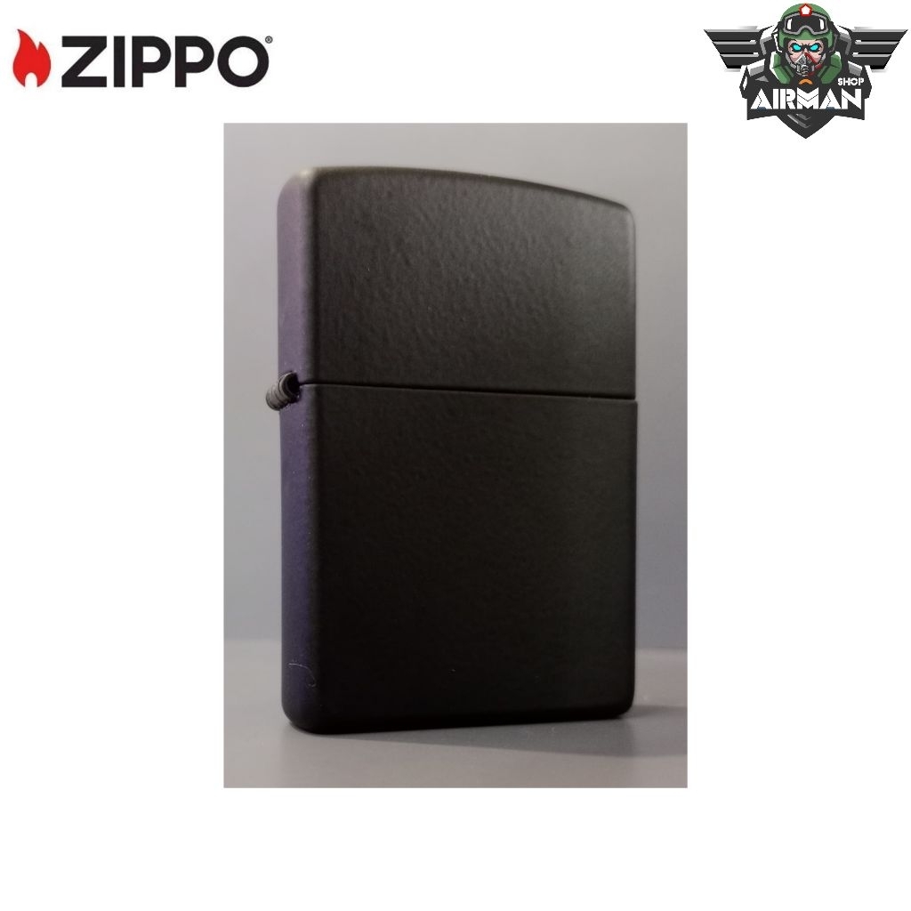 Zippo Lighter Reg Black Crackle