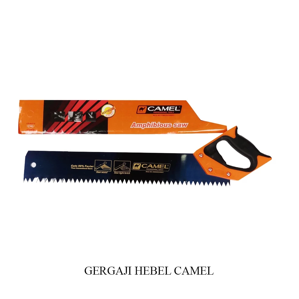 Gergaji Hebel 18" -  CAMEL - Satuan [1pc] - Gigi Besar Potong Bata Ringan