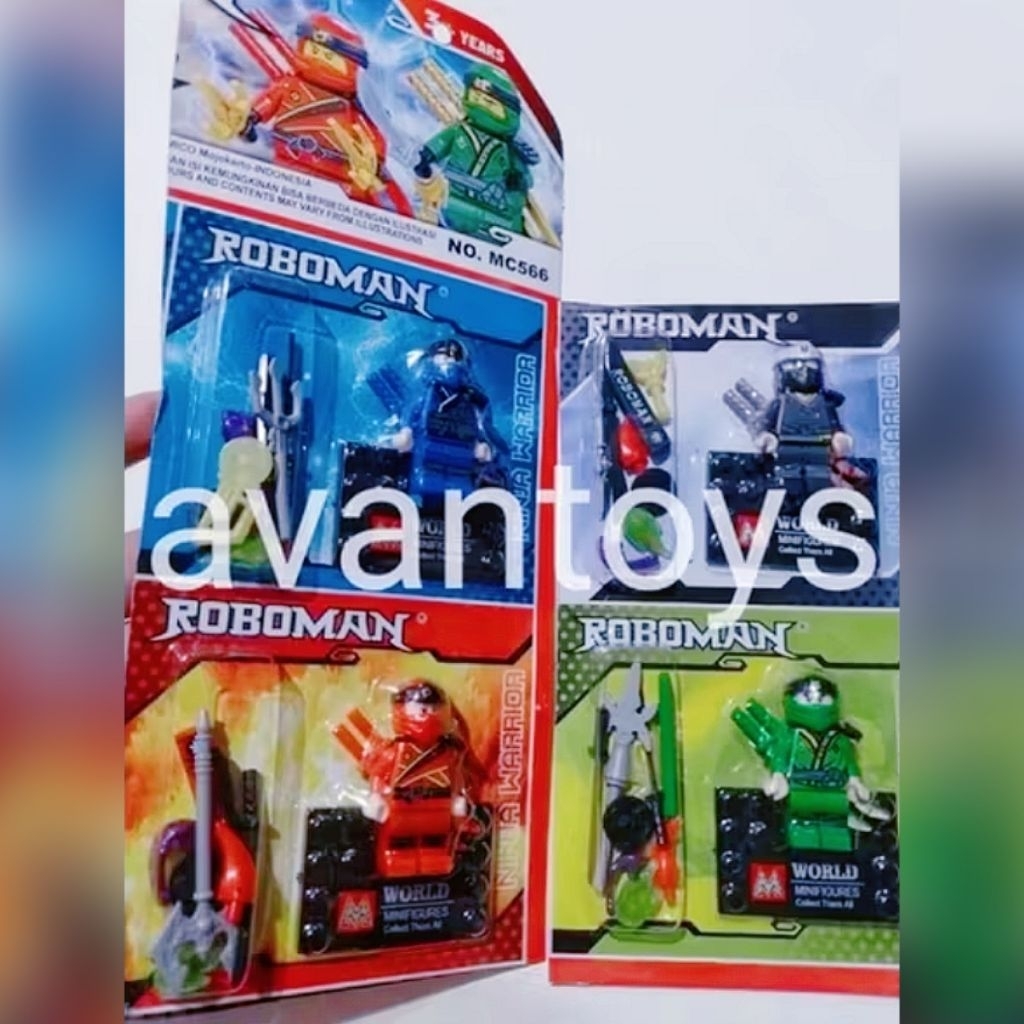 4 PCS ROBOMAN NINJA WARRIOR