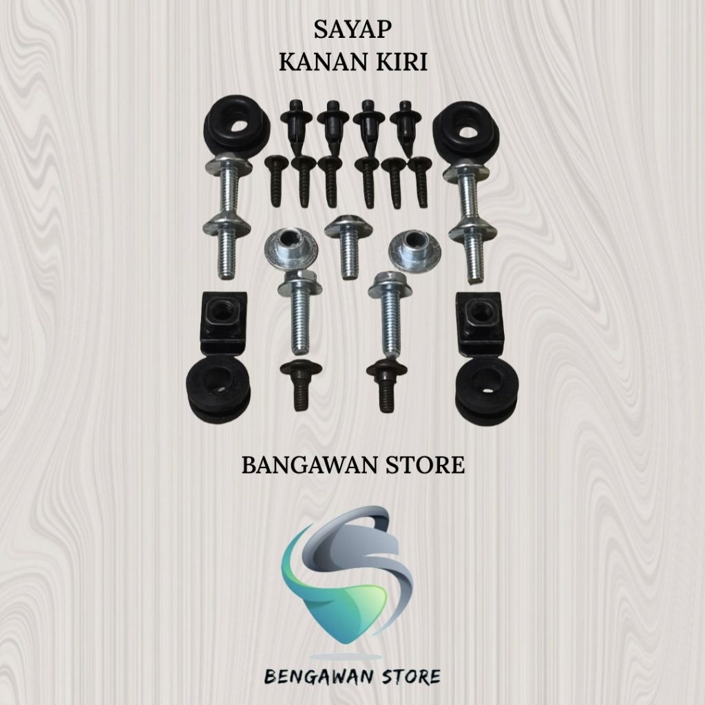 Baut Fullset Cover Bodi Body Sayap Kanan Kiri Honda Sonic 150 R FI PGM-FI