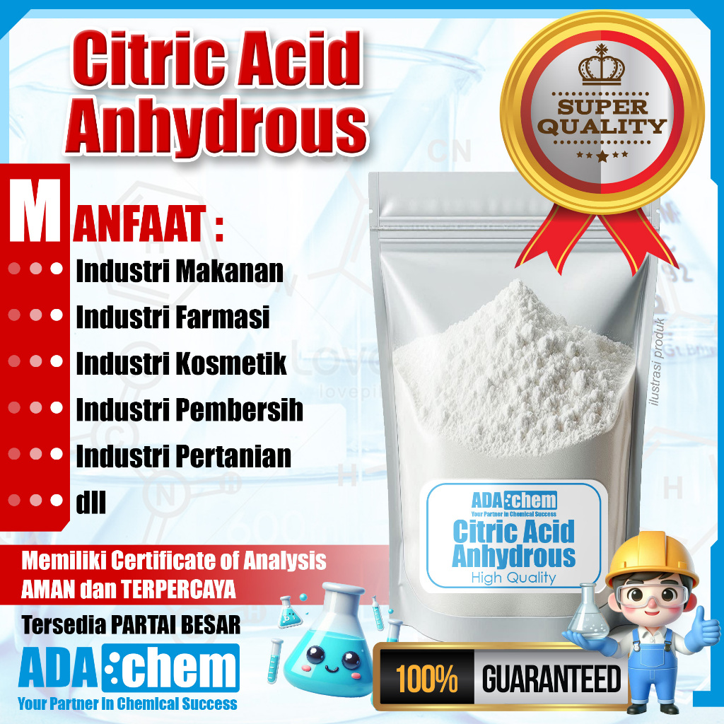 Bahan Kimia Citric Acid Anhydrous