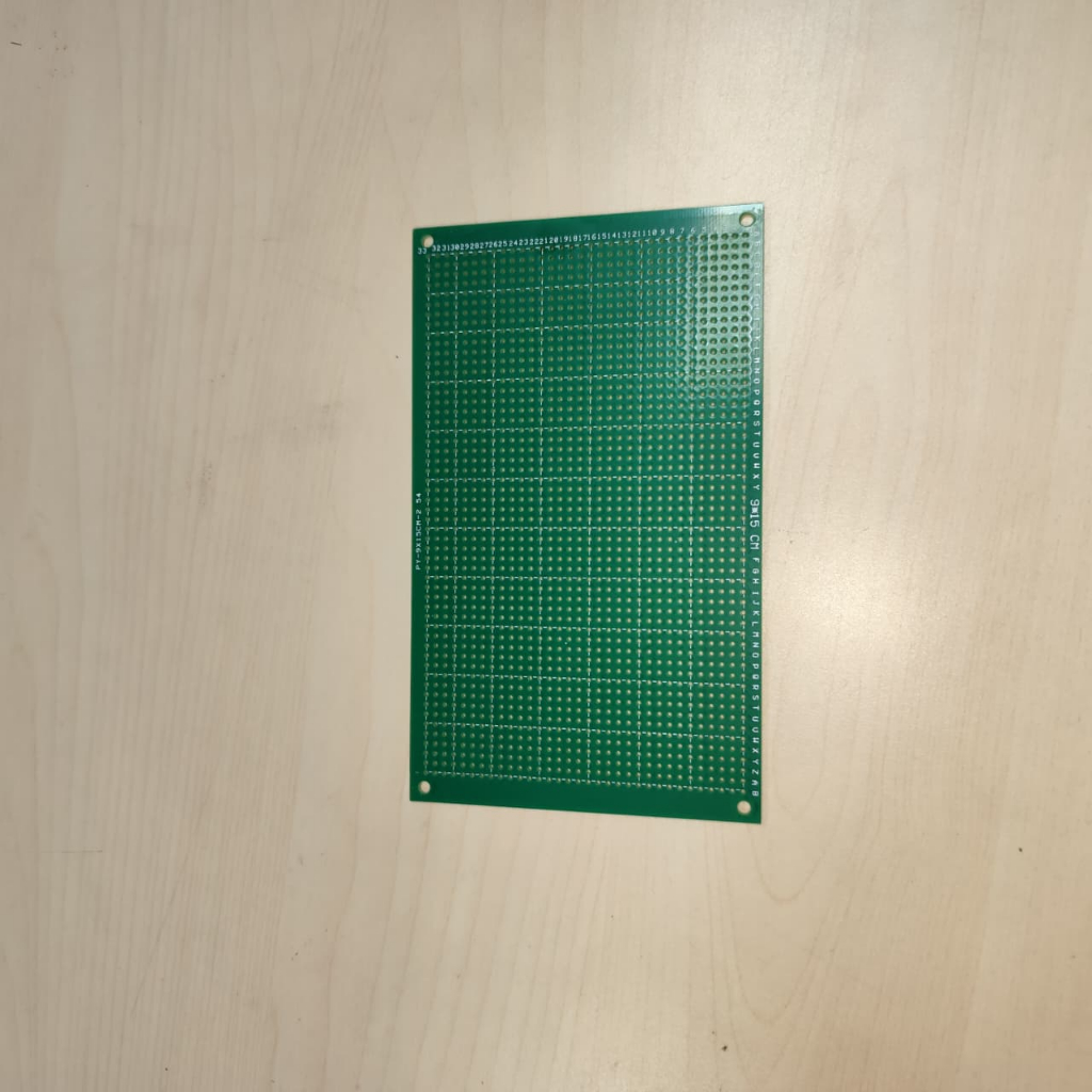 PCB Dot Matrix Single Layer 9x15cm Tebal Fiber Hijau Baru Untuk Prototyping