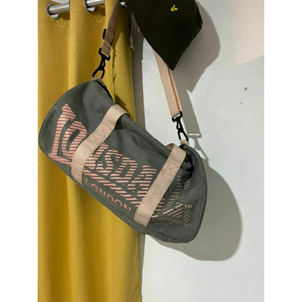 tas olahraga pink misty