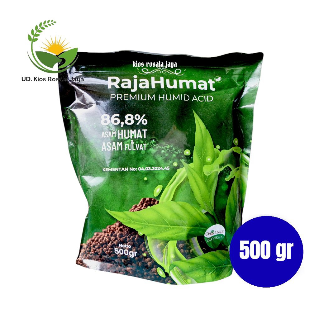 Raja Humat Asam Humat PREMIUM Plus Asam Fulvat kemasan 500 gram