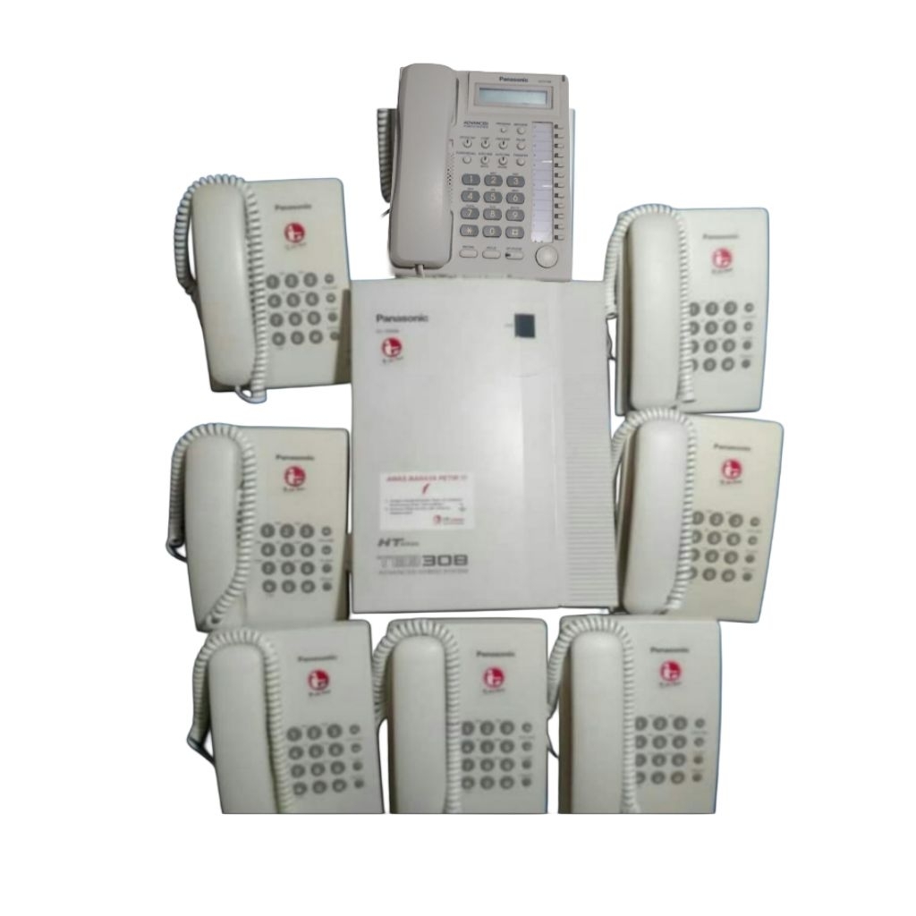Paket PABX PANASONIC KX-TES 308 + 8 PESAWAT Telepon