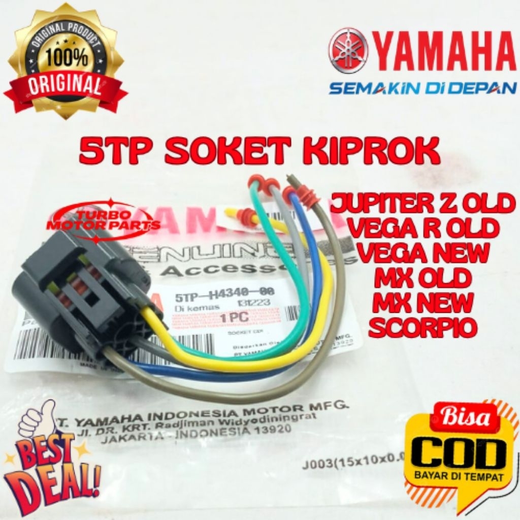 Soket Kiprok / Regulator Original Yamaha Jupiter Z Vega R MX Old New Scorpio 5TP Ready Stok