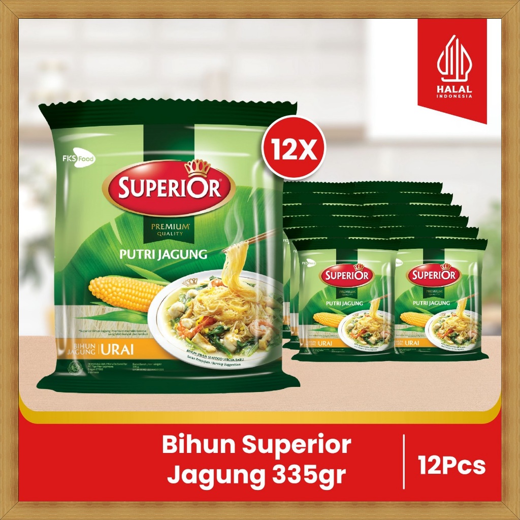 Bihun Superior - Jagung - 1 Bal - 12 Keping