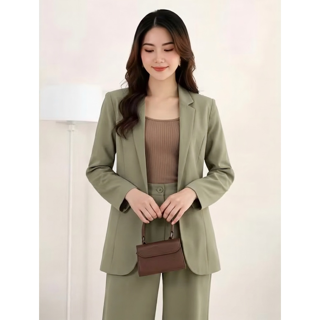 BESTPROMO Jas Blazer Wanita Formal Slimfit / Blazer Casual Formal / Blazer Kantor Wanita Korea