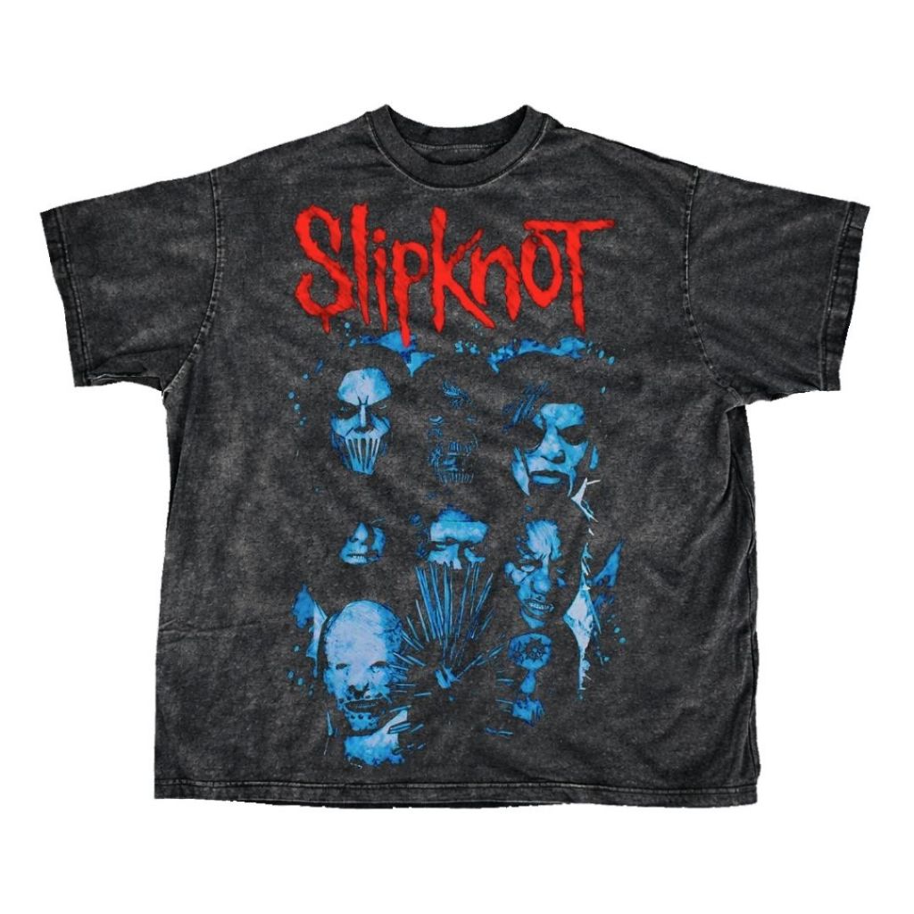 GORE NOTCH "SLIPKNOT" STONE WASH T-SHIRT | OVERSIZE T-SHIRT | WASHING | ATASAN | KAOS PRIA WANITA