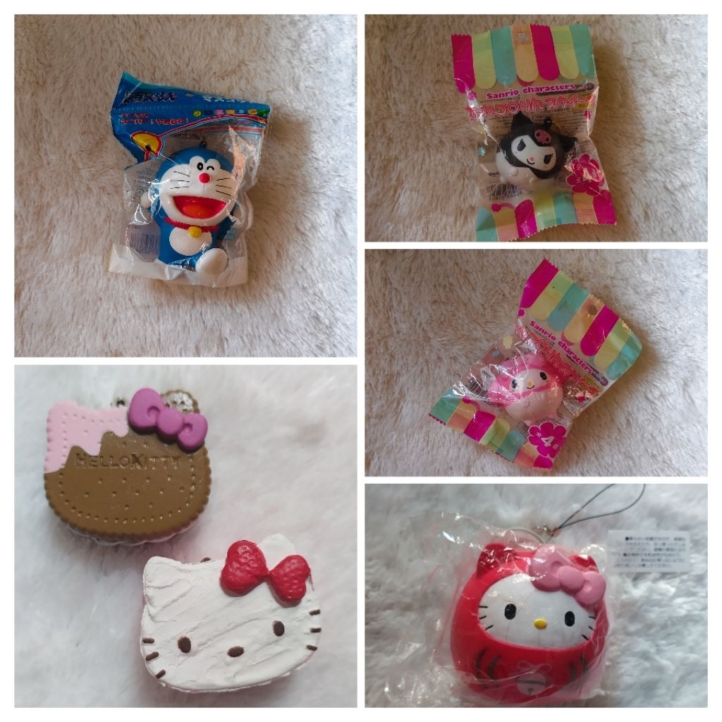 Squishy Rare (hello kitty, rilakkuma, japan tag dll)