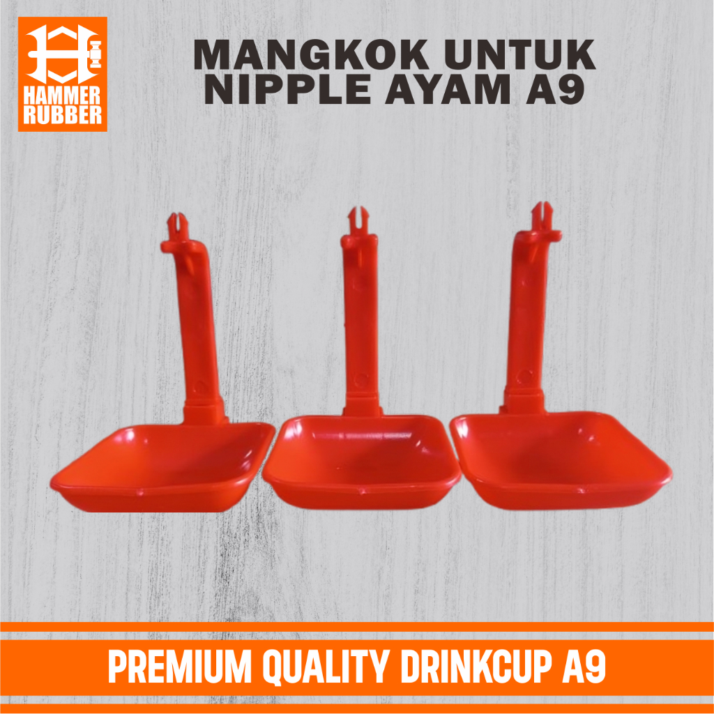 Hammer Mangkok Nipple A9  Drinker Tempat Minum Ayam Broiler Layer & Burung Puyuh Nepel Minum Puyuh