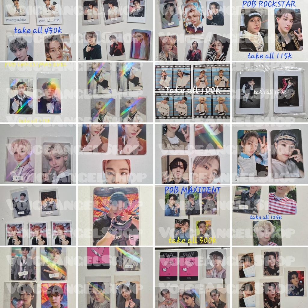 STRAY KIDS Official Photocards POB IN LIFE NOEASY MAXIDENT CHRISTMAS EVEL ROCKSTAR ODDINARY BANGCHAN