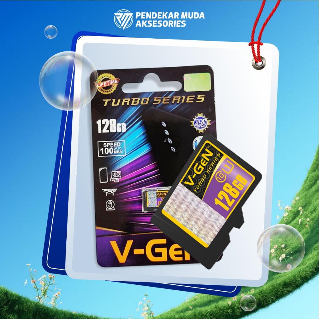 Kartu Memori / Sd Card / Micro SD / Memorry Card 128GB CLASS 10, Merek VGEN Turbo Series ( SDVC 10 )