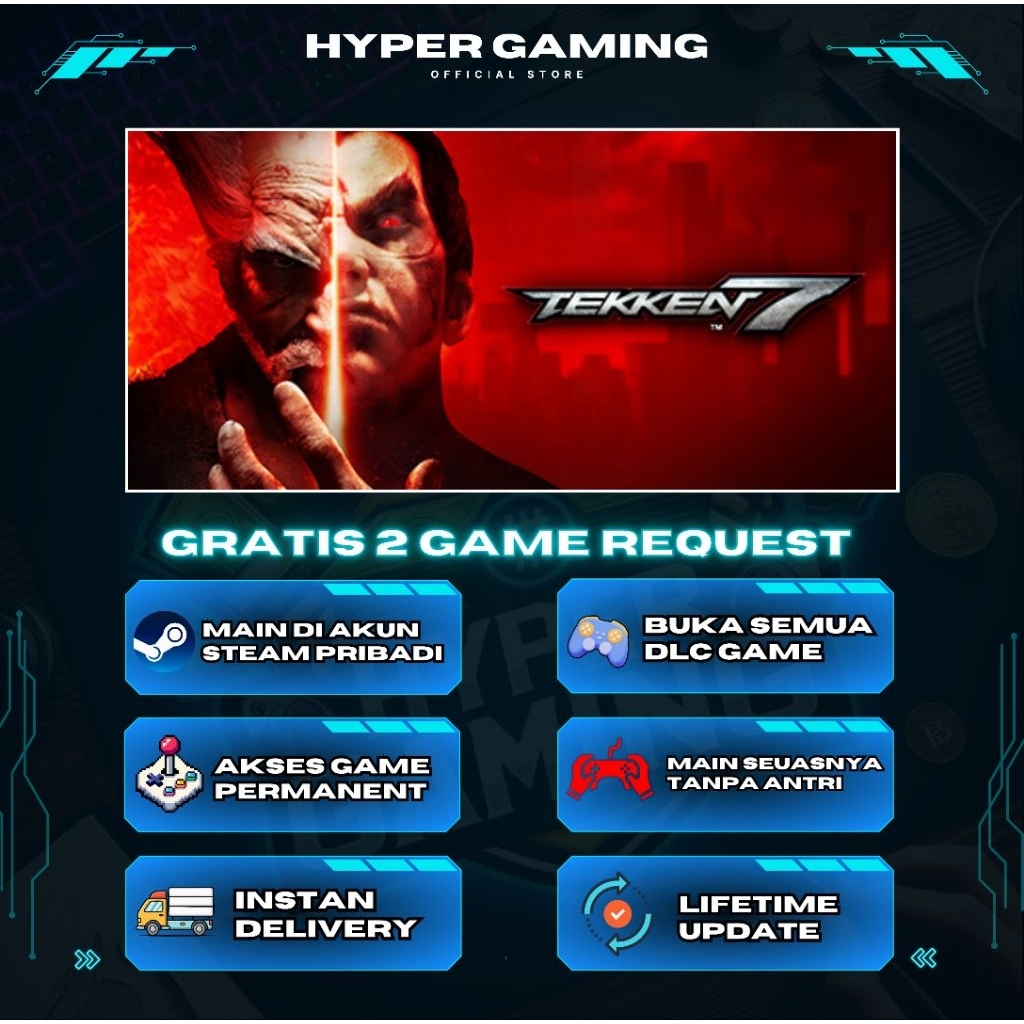 [ FREE 2 GAME REQUEST ] TEKKEN 7 - Definitive Edition - Game PC - Original Game Steam