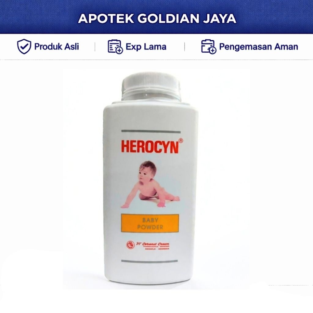 Herocyn Baby Powder 200gr | Bedak Gatal Bayi | Anti Ruam Popok | Biang Keringat