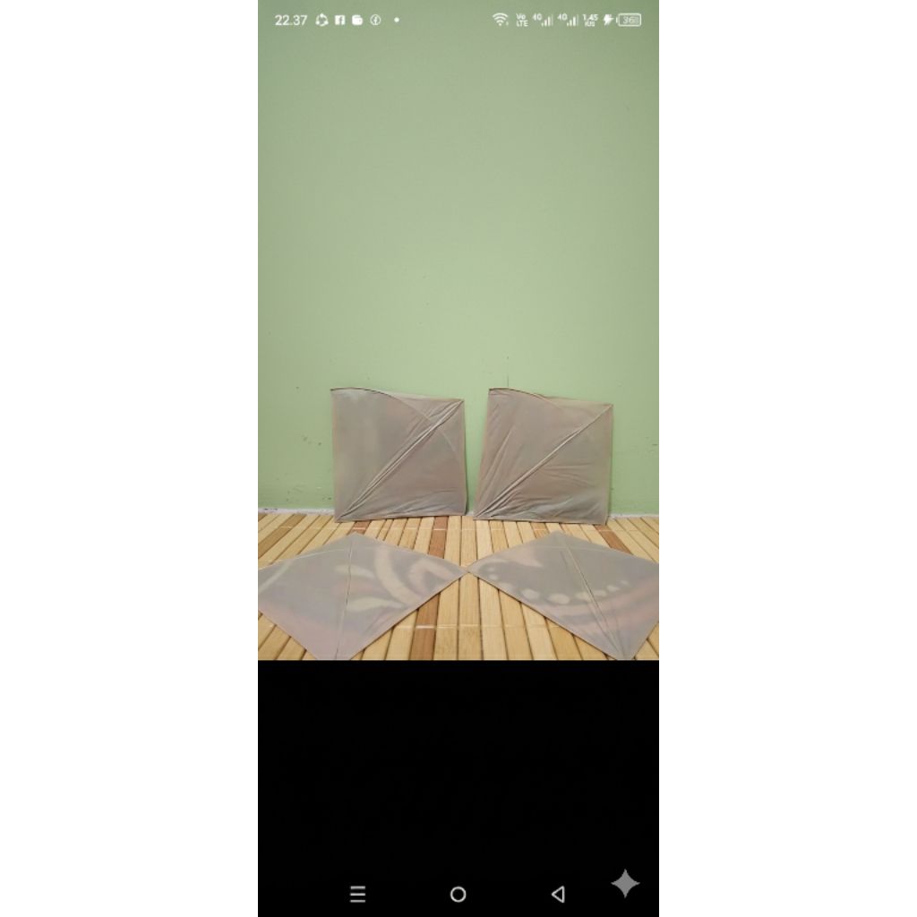 Layangan seot polos super, polos 47/48 isi 100 pcs