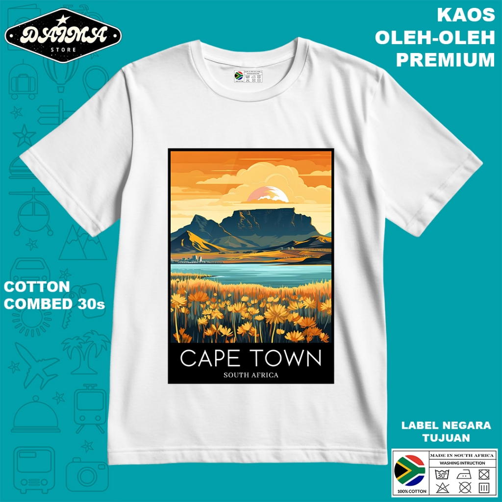 KAOS OLEH OLEH AFRIKA 19  PAKAI TAG LABEL AFRIKA ASLI BAJU SOUVENIR PREMIUM GIFT