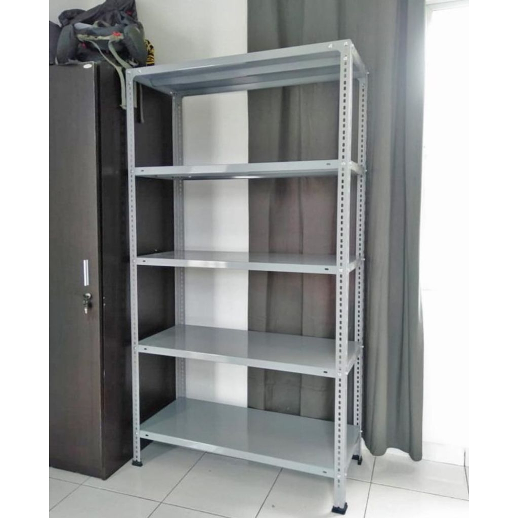 Rak Besi Serbaguna 5 Susun | Rak Gudang, Toko, Rumah | 100x40x200