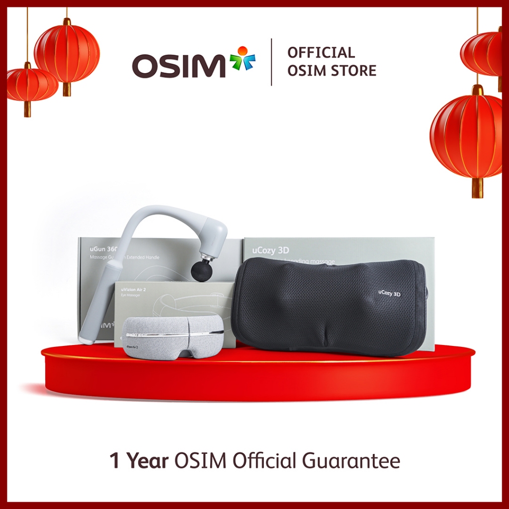 OSIM Bunding uVizion Air 2 - uCozy 3D Black - uGun 360