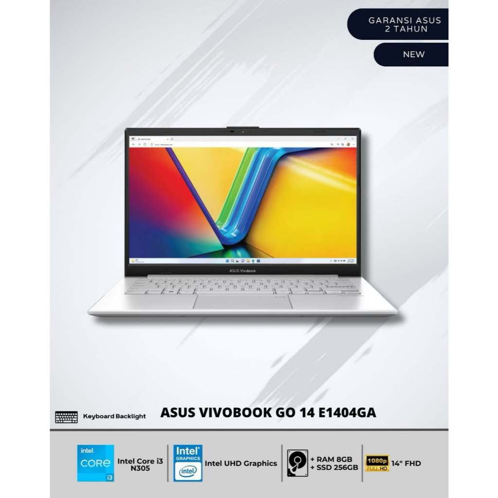 Asus VivoBook GO 14 E1404GA Intel Core i3 N305 RAM 8GB SSD 256GB NEW bangh