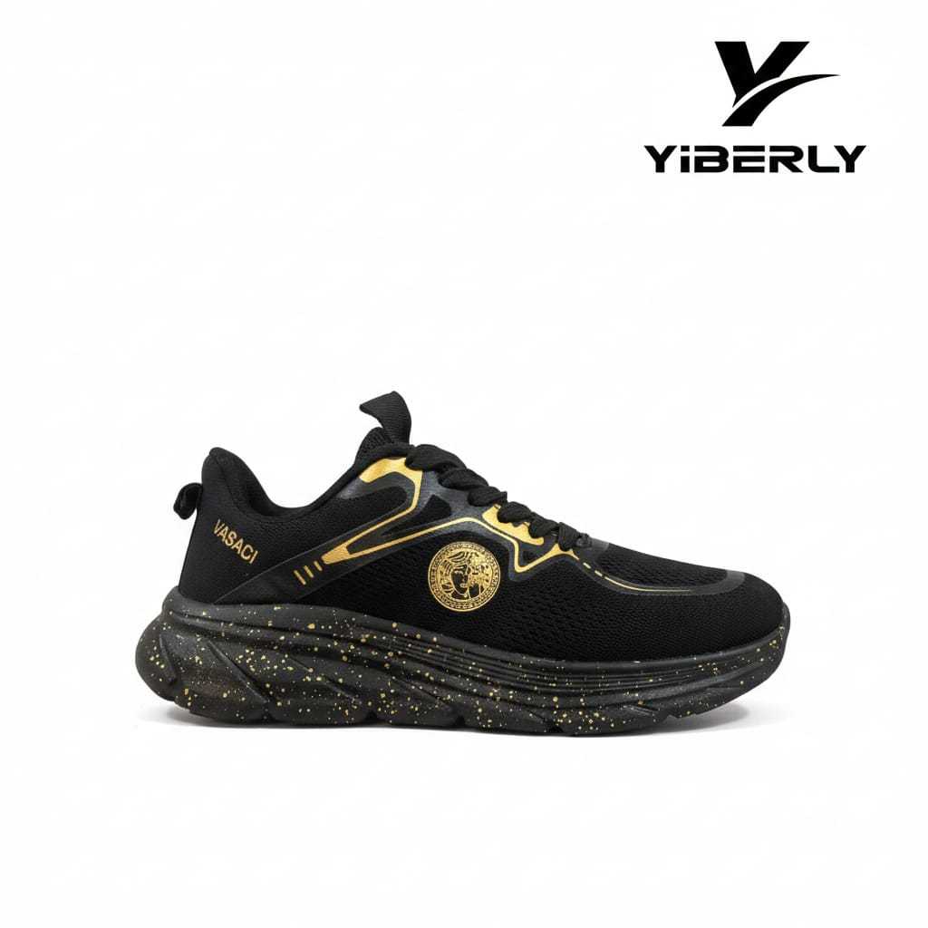 YIBERLY sepatu sport SEPATU RUNNING  UNISEX - Black pylon vsc 10Mesh unisex comfortable and versatil